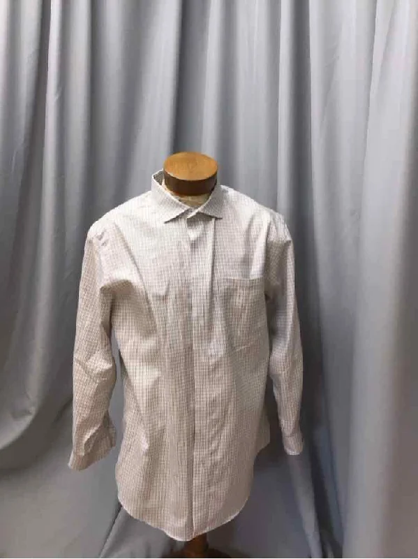 Men's Distressed Denim Casual Shirts with Frayed Edges for a Trendy and Rugged LookSIZE X LARGE JOS A BANK Men's SHIRTS