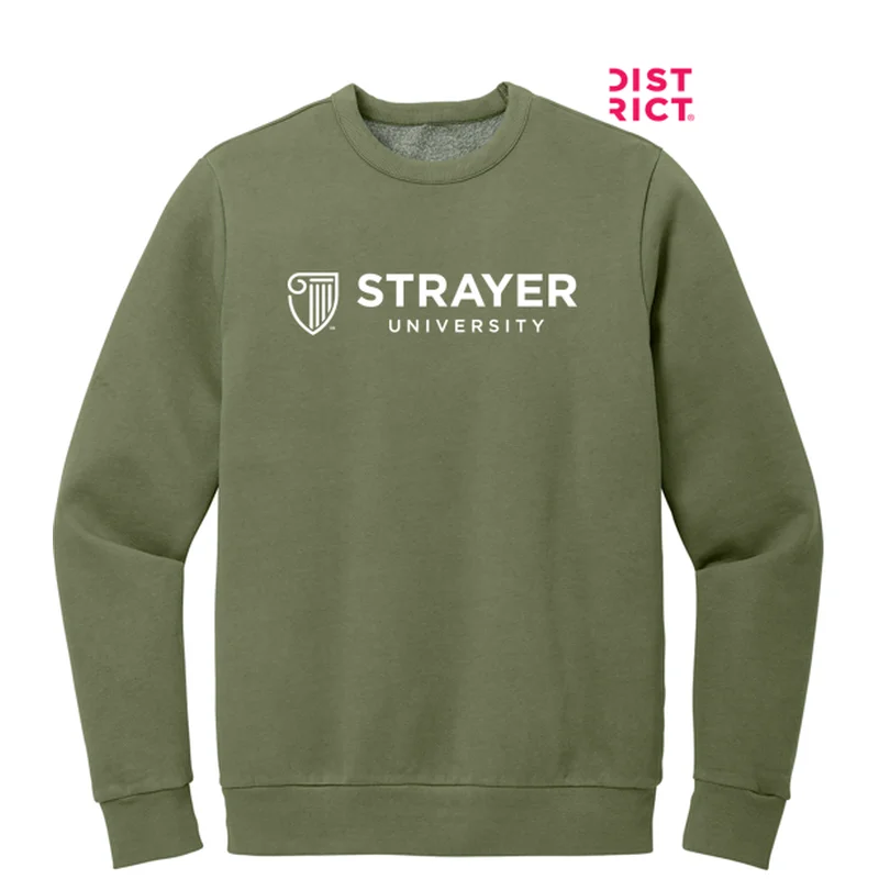 Men's Thermal - Lined Casual Shirts in Black for Added Warmth in Cold WeatherSTRAYER District Wash™ Fleece Crew - Olive Drab Green Men's Thermal - Lined Casual Shirts in Black for Added Warmth in Cold WeatherSTRAYER District Wash™ Fleece Crew - Olive Drab Green
