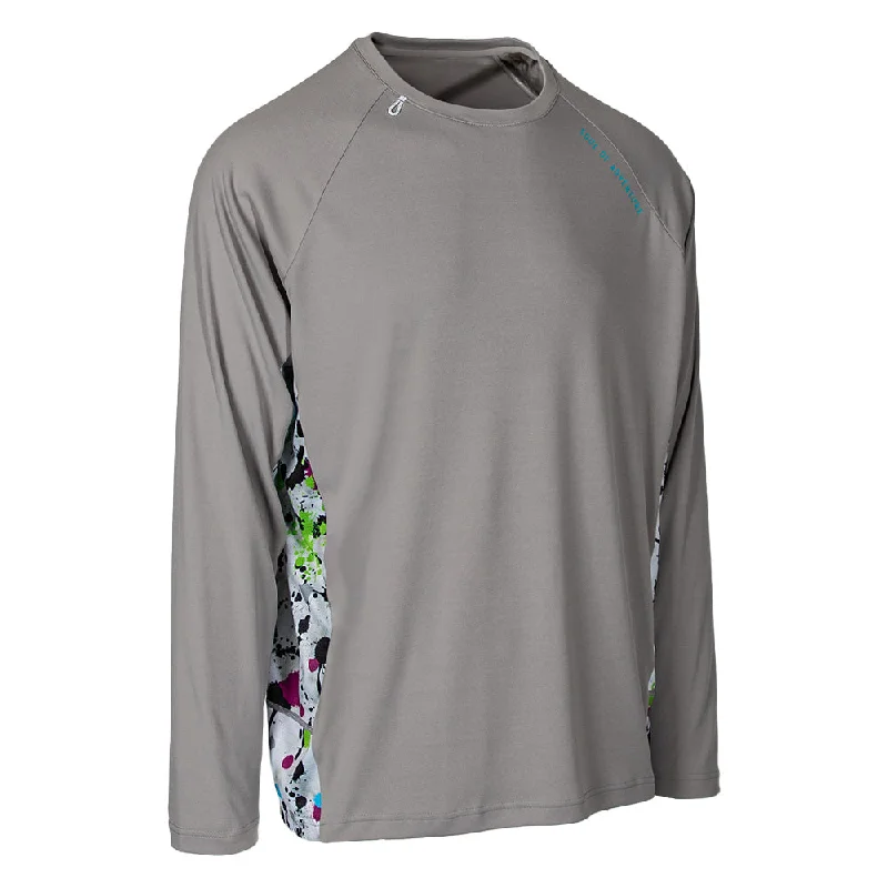 Men's Moisture - Wicking Performance Fabric Casual Shirts for Outdoor ActivitiesPerformance Long Sleeve Shirt | Splatter Paint Men's Moisture - Wicking Performance Fabric Casual Shirts for Outdoor ActivitiesPerformance Long Sleeve Shirt | Splatter Paint