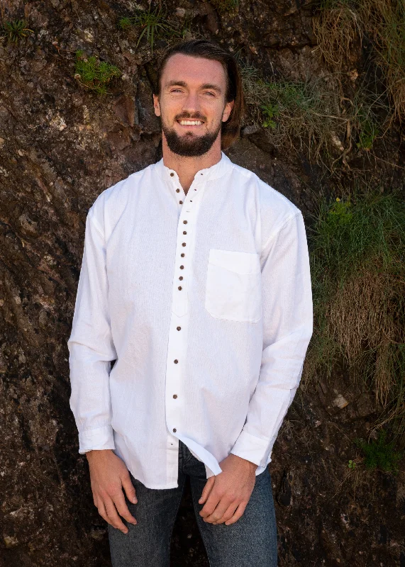 Men's Long - Line Oversized Casual Shirts in Dark Gray for a Relaxed and Modern LookCivilian Men's Shirt | White Men's Long - Line Oversized Casual Shirts in Dark Gray for a Relaxed and Modern LookCivilian Men's Shirt | White