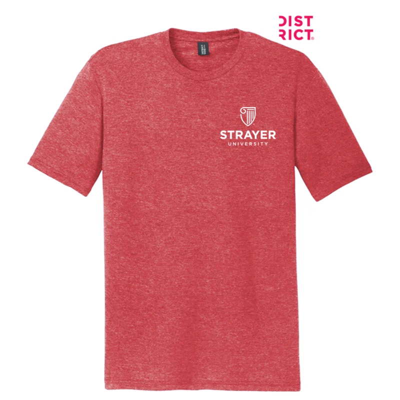 Men's Moisture - Wicking Performance Fabric Casual Shirts for Outdoor ActivitiesSTRAYER District ® Perfect Tri ® Tee- Red Frost Men's Moisture - Wicking Performance Fabric Casual Shirts for Outdoor ActivitiesSTRAYER District ® Perfect Tri ® Tee- Red Frost
