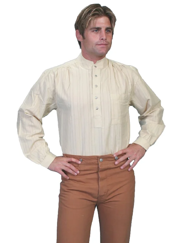 Men's Wrinkle - Resistant Polyester Blend Casual Shirts for Easy Travel and MaintenanceScully RangeWear Mens Natural 100% Cotton Tombstone L/S Western Shirt Men's Wrinkle - Resistant Polyester Blend Casual Shirts for Easy Travel and MaintenanceScully RangeWear Mens Natural 100% Cotton Tombstone L/S Western Shirt