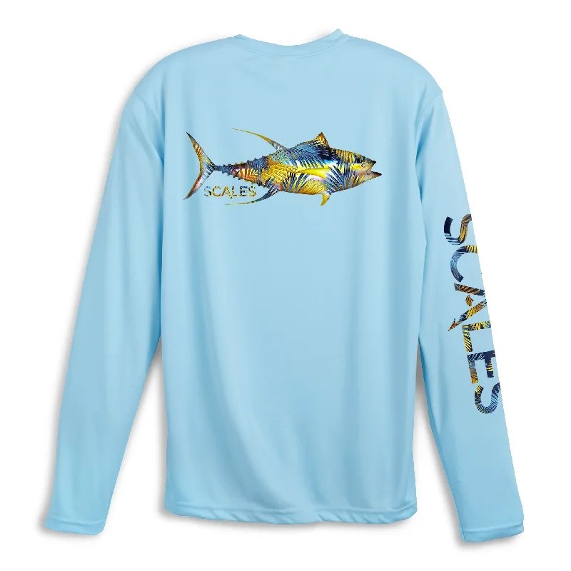 Men's Sustainable Recycled Material Casual Shirts for Eco - Conscious ConsumersTropical Tuna Performance Men's Sustainable Recycled Material Casual Shirts for Eco - Conscious ConsumersTropical Tuna Performance