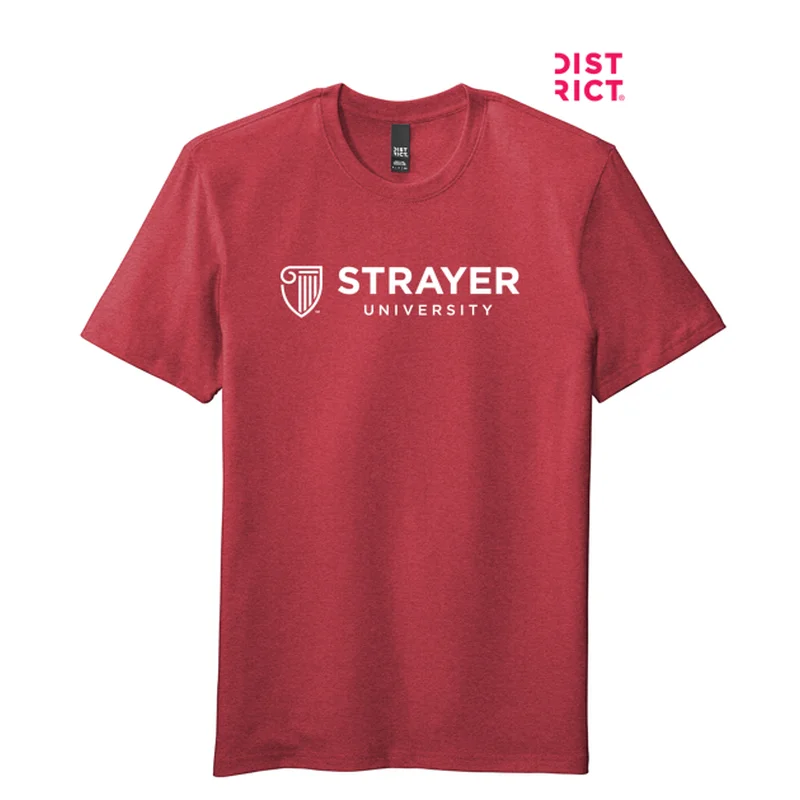 Men's Thermal - Lined Casual Shirts in Black for Added Warmth in Cold WeatherSTRAYER District ® Flex Tee-Heathered Red