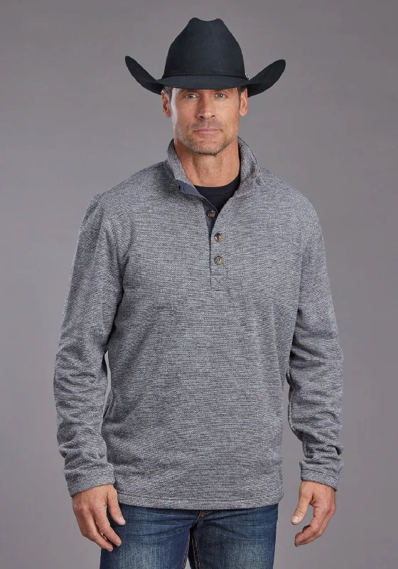Plus Size Men's Striped Chambray Casual Shirts with a Spread Collar for a Preppy AppearanceStetson Mens Honeycomb Grey 100% Polyester Pullover Sweater Plus Size Men's Striped Chambray Casual Shirts with a Spread Collar for a Preppy AppearanceStetson Mens Honeycomb Grey 100% Polyester Pullover Sweater