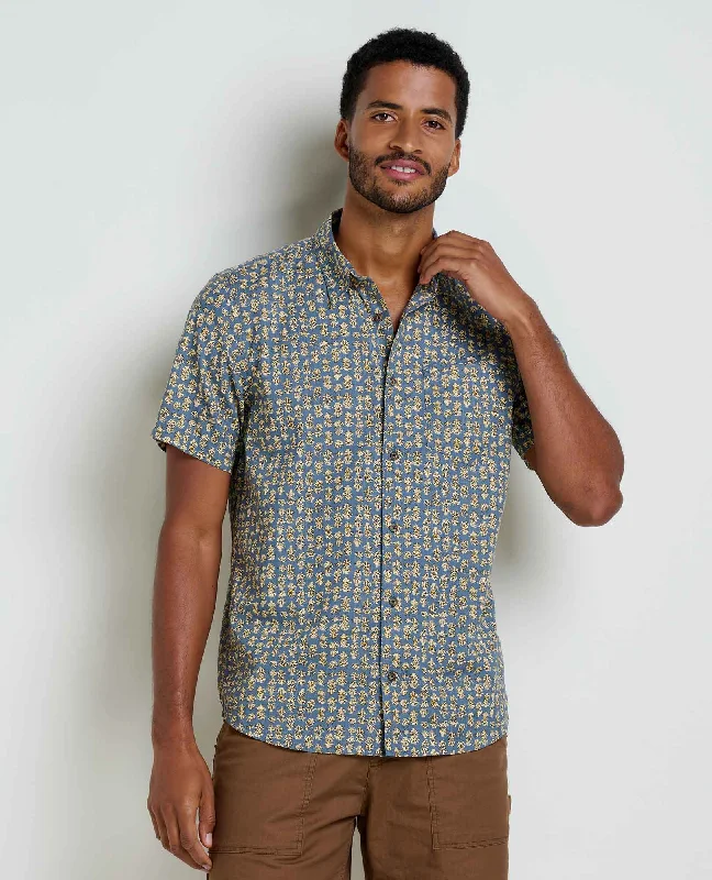 Men's Distressed Denim Casual Shirts with Frayed Edges for a Trendy and Rugged LookFletch Short Sleeve Shirt Men's Distressed Denim Casual Shirts with Frayed Edges for a Trendy and Rugged LookFletch Short Sleeve Shirt