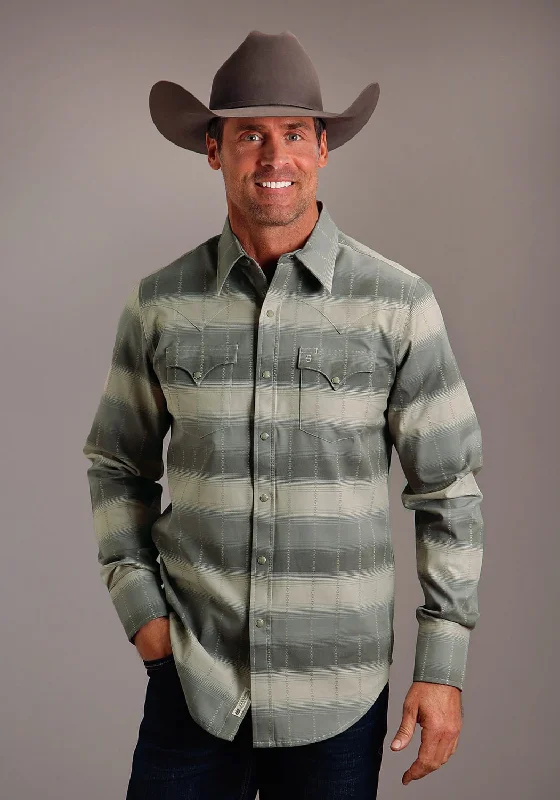 Men's Two - Tone Contrast Panel Casual Shirts in White and Navy for a Stylish and Eye - Catching DesignStetson Mens Serape Dobby Brown 100% Cotton L/S Shirt Men's Two - Tone Contrast Panel Casual Shirts in White and Navy for a Stylish and Eye - Catching DesignStetson Mens Serape Dobby Brown 100% Cotton L/S Shirt