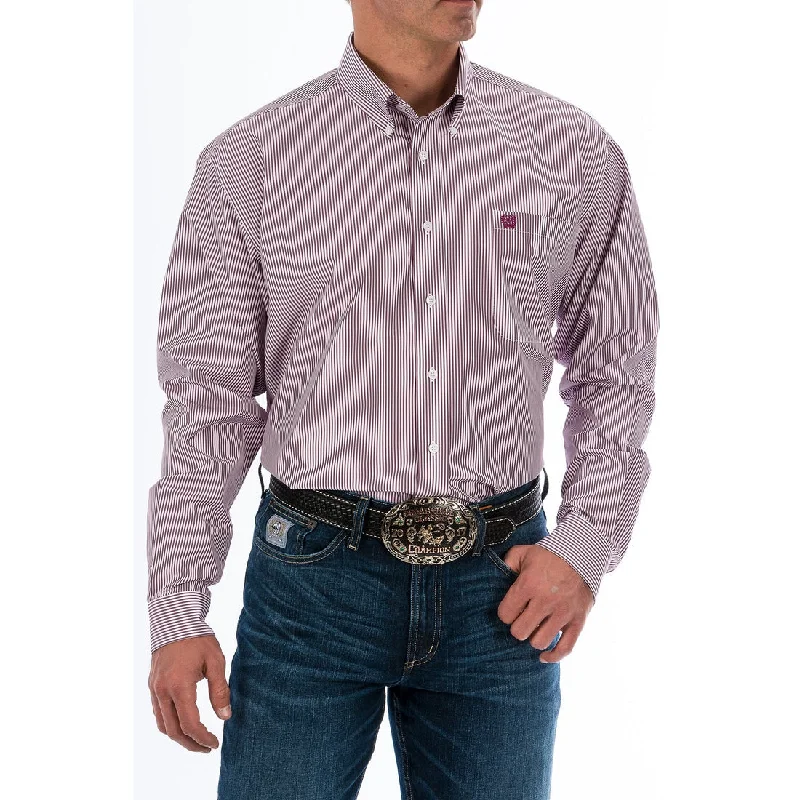 Men's Long - Line Oversized Casual Shirts in Dark Gray for a Relaxed and Modern LookMen's Cinch Shirt - Burgundy Stripe Men's Long - Line Oversized Casual Shirts in Dark Gray for a Relaxed and Modern LookMen's Cinch Shirt - Burgundy Stripe
