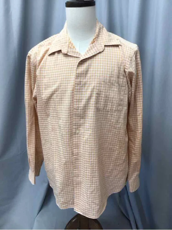 Plus Size Men's Striped Chambray Casual Shirts with a Spread Collar for a Preppy AppearanceSIZE LARGE VANHUSEN Men's SHIRTS Plus Size Men's Striped Chambray Casual Shirts with a Spread Collar for a Preppy AppearanceSIZE LARGE VANHUSEN Men's SHIRTS