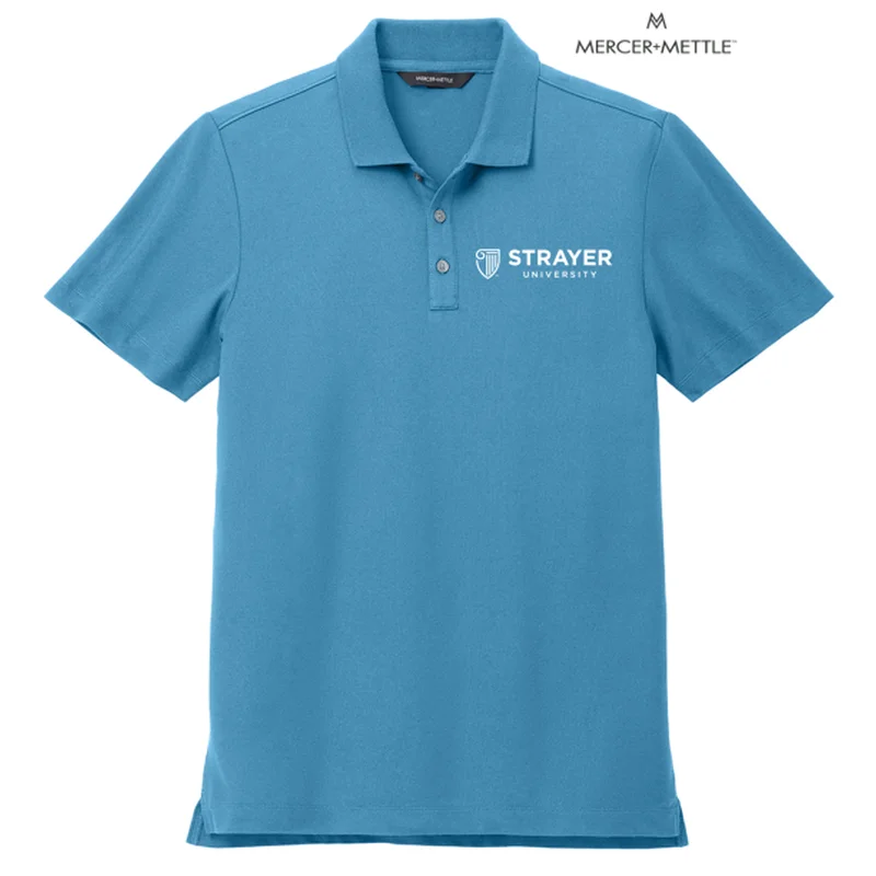 Men's Button - Down Oxford Casual Shirts in Crisp White for a Classic and Versatile StyleSTRAYER Mercer+Mettle™ Stretch Pique Polo - Parisian Blue Men's Button - Down Oxford Casual Shirts in Crisp White for a Classic and Versatile StyleSTRAYER Mercer+Mettle™ Stretch Pique Polo - Parisian Blue