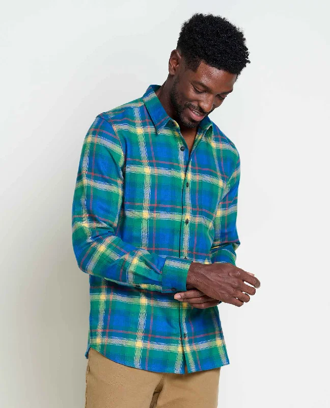 Men's Shearling - Lined Collar Casual Shirts in Brown for a Rustic and Warm AppealFlannagan Long Sleeve Shirt