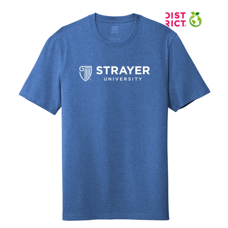 Men's Linen Blend Casual Shirts with Roll - Up Sleeves for a Summer Beach LookSTRAYER District ® Re-Tee ™-Blue Heather Men's Linen Blend Casual Shirts with Roll - Up Sleeves for a Summer Beach LookSTRAYER District ® Re-Tee ™-Blue Heather