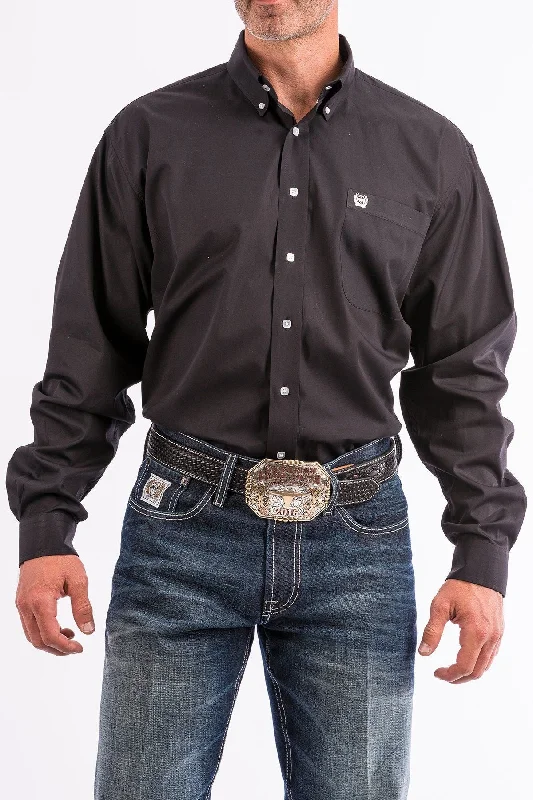 Men's Sustainable Recycled Material Casual Shirts for Eco - Conscious ConsumersMen's Cinch Shirt - Black Men's Sustainable Recycled Material Casual Shirts for Eco - Conscious ConsumersMen's Cinch Shirt - Black