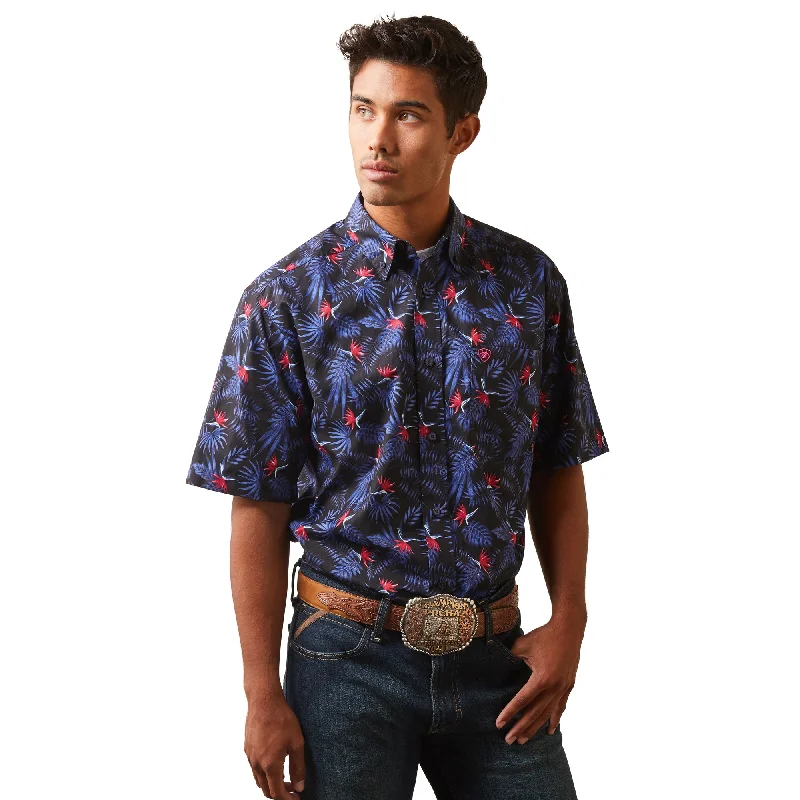 Men's Short - Sleeve Linen Casual Shirts in Light Khaki for a Breathable Summer OptionMen's Ariat Ike Button Down Shirt #10043622 Men's Short - Sleeve Linen Casual Shirts in Light Khaki for a Breathable Summer OptionMen's Ariat Ike Button Down Shirt #10043622