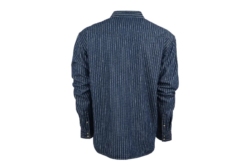 Men's Retro - Style Hawaiian Print Casual Shirts in Bold Patterns for a Tropical VacationSTS Ranchwear Mens Railroad Pinstripe Denim 100% Cotton L/S Shirt Men's Retro - Style Hawaiian Print Casual Shirts in Bold Patterns for a Tropical VacationSTS Ranchwear Mens Railroad Pinstripe Denim 100% Cotton L/S Shirt