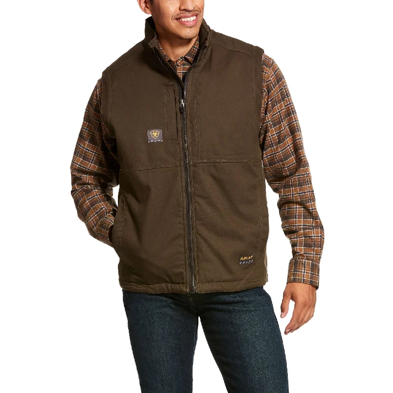 Plus Size Men's Striped Chambray Casual Shirts with a Spread Collar for a Preppy AppearanceMen's Ariat Rebar DuraCanvas Vest #10027851 Plus Size Men's Striped Chambray Casual Shirts with a Spread Collar for a Preppy AppearanceMen's Ariat Rebar DuraCanvas Vest #10027851
