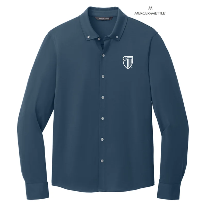 Men's Graphic - Printed Casual Shirts with Pop - Culture References for a Fun and Stylish LookSTRAYER Mercer+Mettle™ Stretch Jersey Long Sleeve Shirt - Insignia Blue Men's Graphic - Printed Casual Shirts with Pop - Culture References for a Fun and Stylish LookSTRAYER Mercer+Mettle™ Stretch Jersey Long Sleeve Shirt - Insignia Blue