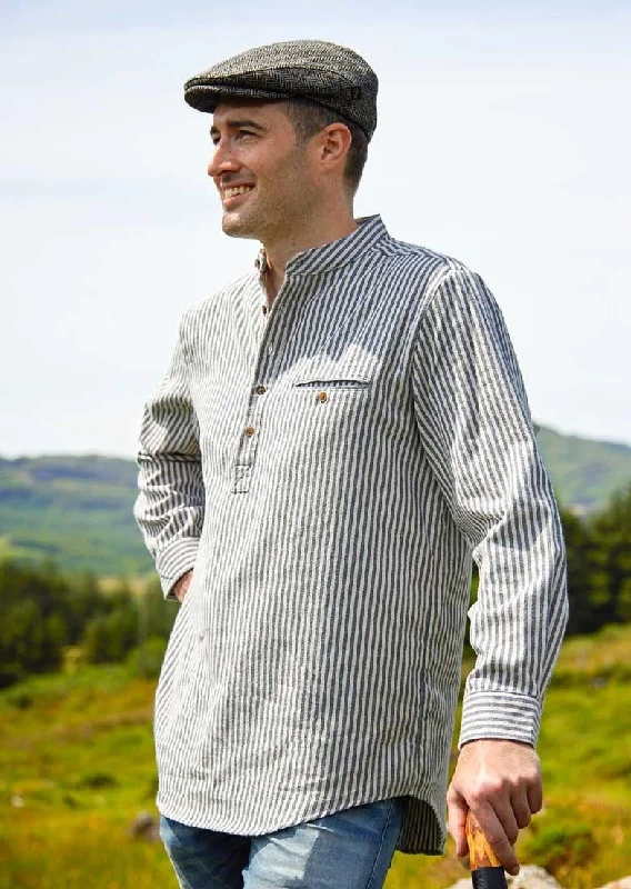 Men's Short - Sleeve Linen Casual Shirts in Light Khaki for a Breathable Summer OptionMen's Flannel Grandfather Shirt Men's Short - Sleeve Linen Casual Shirts in Light Khaki for a Breathable Summer OptionMen's Flannel Grandfather Shirt