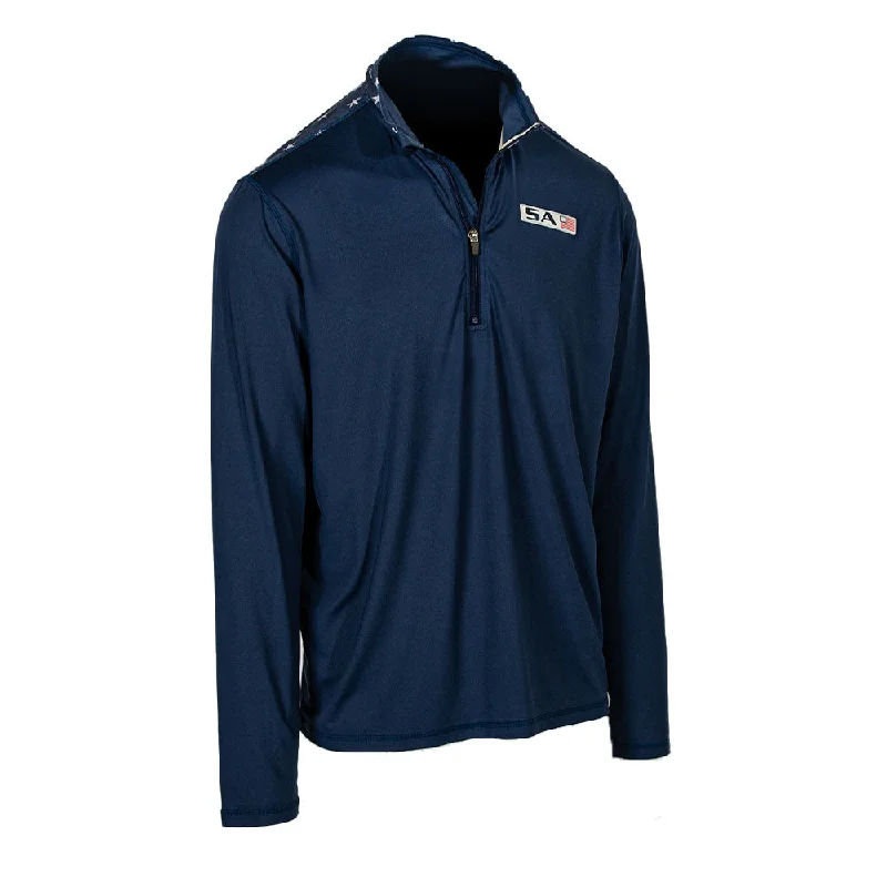 Men's Moisture - Wicking Performance Fabric Casual Shirts for Outdoor ActivitiesActive Pullover | American Flag Men's Moisture - Wicking Performance Fabric Casual Shirts for Outdoor ActivitiesActive Pullover | American Flag