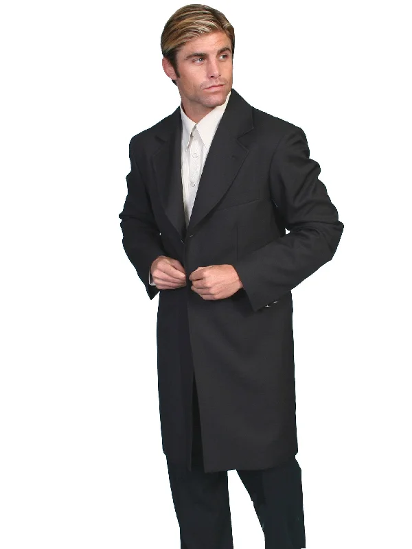 Men's Stretch - Fabric Casual Shirts in Navy Blue for a Comfortable and Flexible FitMen's Rangewear by Scully Frock Coat #RW042 Men's Stretch - Fabric Casual Shirts in Navy Blue for a Comfortable and Flexible FitMen's Rangewear by Scully Frock Coat #RW042