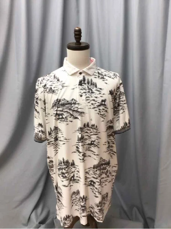 Men's Two - Tone Contrast Panel Casual Shirts in White and Navy for a Stylish and Eye - Catching DesignSIZE XX LARGE GREYSON Men's SHIRTS Men's Two - Tone Contrast Panel Casual Shirts in White and Navy for a Stylish and Eye - Catching DesignSIZE XX LARGE GREYSON Men's SHIRTS