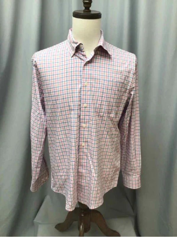 Men's Linen Blend Casual Shirts with Roll - Up Sleeves for a Summer Beach LookSIZE MEDIUM JOHNNIE O Men's SHIRTS Men's Linen Blend Casual Shirts with Roll - Up Sleeves for a Summer Beach LookSIZE MEDIUM JOHNNIE O Men's SHIRTS