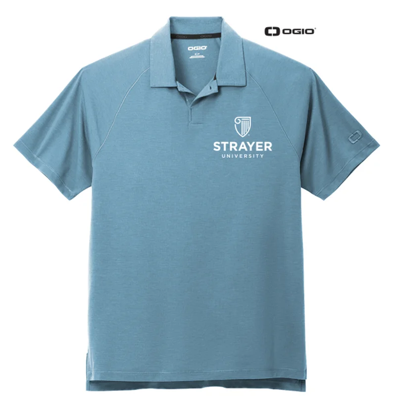 Men's Thermal - Lined Casual Shirts in Black for Added Warmth in Cold WeatherSTRAYER OGIO® Motion Polo - Blue Mist Men's Thermal - Lined Casual Shirts in Black for Added Warmth in Cold WeatherSTRAYER OGIO® Motion Polo - Blue Mist