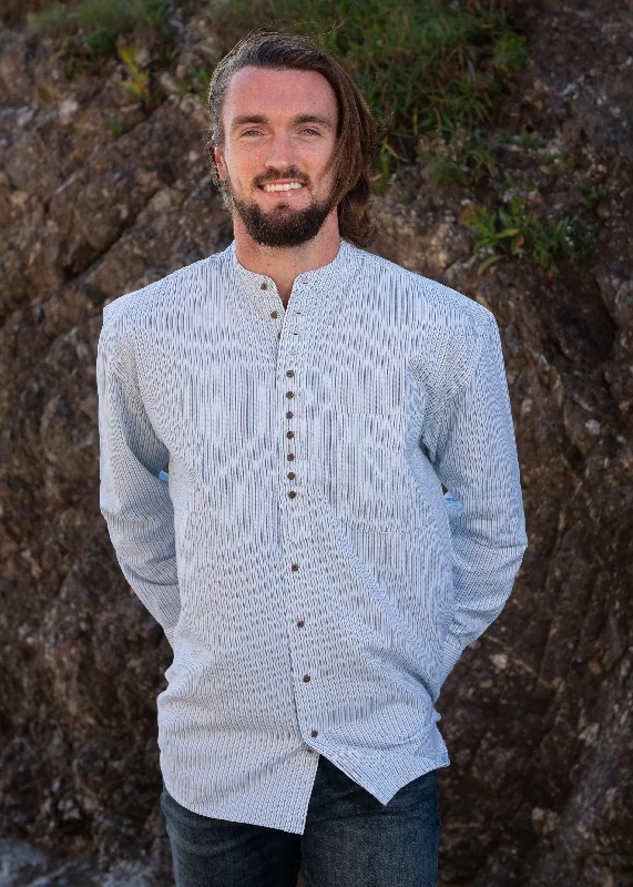 Plus Size Men's Plaid Flannel Casual Shirts in Earth Tones for a Cozy Fall OutfitCivilian Irish Grandfather Shirt Plus Size Men's Plaid Flannel Casual Shirts in Earth Tones for a Cozy Fall OutfitCivilian Irish Grandfather Shirt
