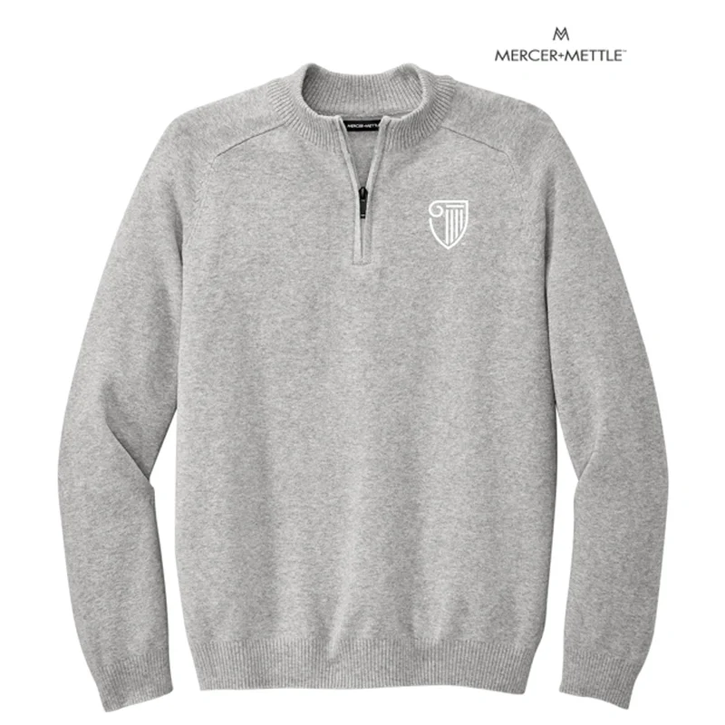 Men's Long - Line Oversized Casual Shirts in Dark Gray for a Relaxed and Modern LookSTRAYER Mercer+Mettle™ 1/4-Zip Sweater - Gusty Grey Heather Men's Long - Line Oversized Casual Shirts in Dark Gray for a Relaxed and Modern LookSTRAYER Mercer+Mettle™ 1/4-Zip Sweater - Gusty Grey Heather