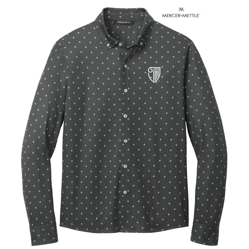 Men's Long - Line Oversized Casual Shirts in Dark Gray for a Relaxed and Modern LookSTRAYER Mercer+Mettle™ Stretch Jersey Long Sleeve Shirt - Anchor Grey Geo Diamond Men's Long - Line Oversized Casual Shirts in Dark Gray for a Relaxed and Modern LookSTRAYER Mercer+Mettle™ Stretch Jersey Long Sleeve Shirt - Anchor Grey Geo Diamond