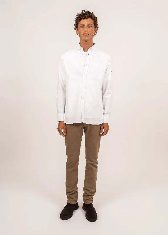 Men's Retro - Style Hawaiian Print Casual Shirts in Bold Patterns for a Tropical VacationSAINT JAMES classic shirt - in organic cotton (BLANC) Men's Retro - Style Hawaiian Print Casual Shirts in Bold Patterns for a Tropical VacationSAINT JAMES classic shirt - in organic cotton (BLANC)
