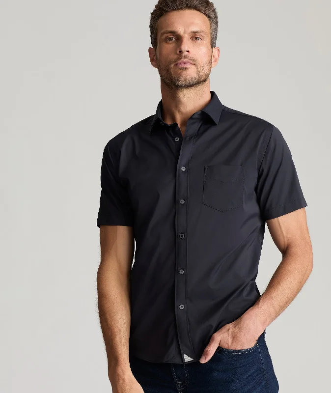 Men's Long - Line Oversized Casual Shirts in Dark Gray for a Relaxed and Modern LookPerformance Short-Sleeve Gironde Shirt Men's Long - Line Oversized Casual Shirts in Dark Gray for a Relaxed and Modern LookPerformance Short-Sleeve Gironde Shirt