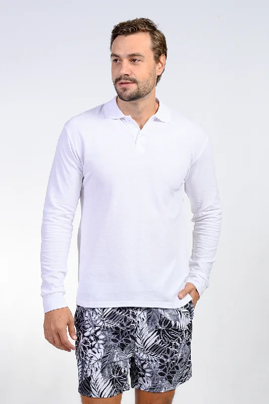 Men's Wrinkle - Resistant Polyester Blend Casual Shirts for Easy Travel and MaintenanceLong Sleeve Polos for men Men's Wrinkle - Resistant Polyester Blend Casual Shirts for Easy Travel and MaintenanceLong Sleeve Polos for men