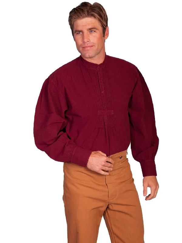 Men's Stretch - Fabric Casual Shirts in Navy Blue for a Comfortable and Flexible FitScully RangeWear Mens Burgundy 100% Cotton Vintage L/S Full Cut Shirt Men's Stretch - Fabric Casual Shirts in Navy Blue for a Comfortable and Flexible FitScully RangeWear Mens Burgundy 100% Cotton Vintage L/S Full Cut Shirt