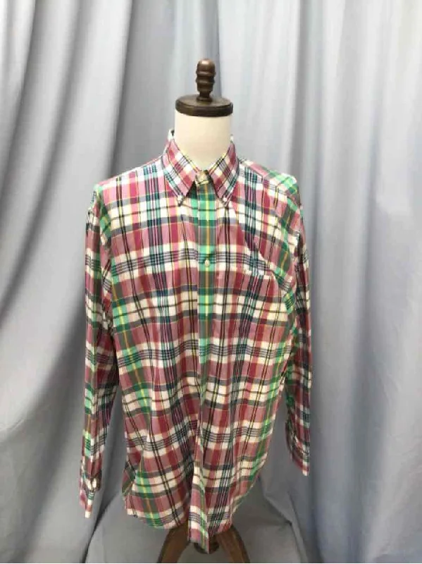 Men's Distressed Denim Casual Shirts with Frayed Edges for a Trendy and Rugged LookSIZE X LARGE BROOKS BROTHERS Men's SHIRTS Men's Distressed Denim Casual Shirts with Frayed Edges for a Trendy and Rugged LookSIZE X LARGE BROOKS BROTHERS Men's SHIRTS
