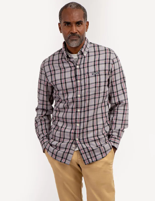 Plus Size Men's Plaid Flannel Casual Shirts in Earth Tones for a Cozy Fall OutfitPLAID PEACHED TWILL LONG SLEEVE SHIRT Plus Size Men's Plaid Flannel Casual Shirts in Earth Tones for a Cozy Fall OutfitPLAID PEACHED TWILL LONG SLEEVE SHIRT