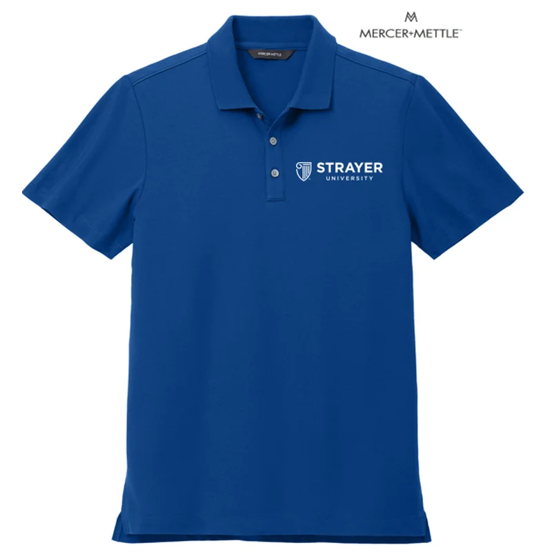 Men's Stretch - Fabric Casual Shirts in Navy Blue for a Comfortable and Flexible FitSTRAYER Mercer+Mettle™ Stretch Pique Polo - Blue Note Men's Stretch - Fabric Casual Shirts in Navy Blue for a Comfortable and Flexible FitSTRAYER Mercer+Mettle™ Stretch Pique Polo - Blue Note