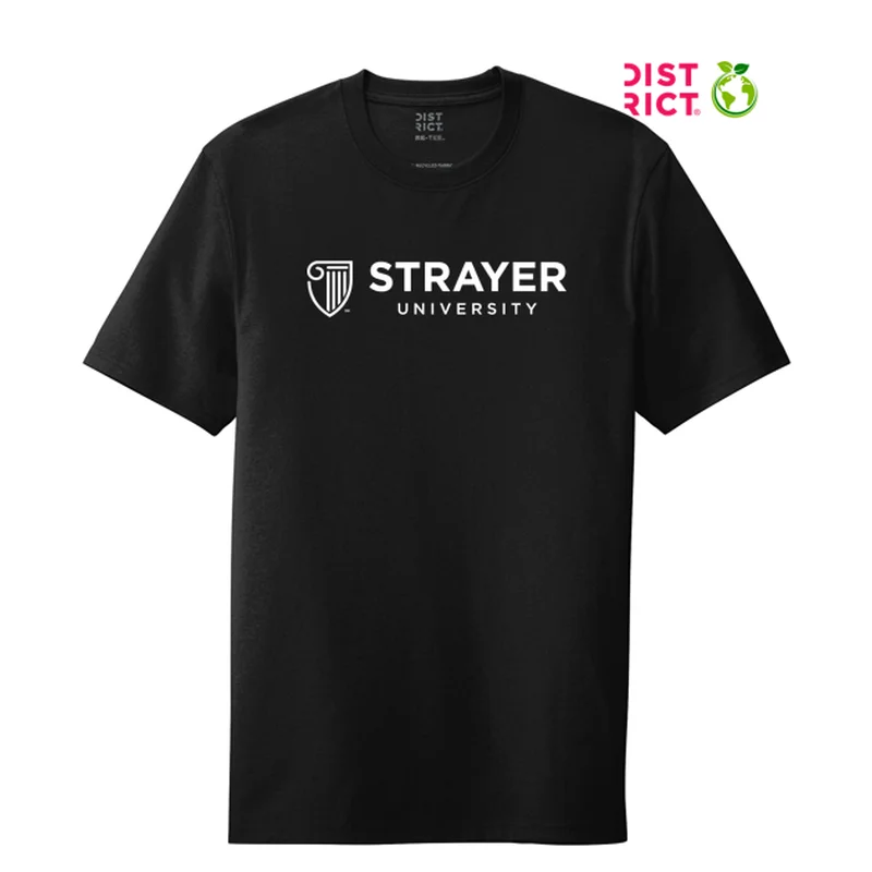 Men's Sustainable Recycled Material Casual Shirts for Eco - Conscious ConsumersSTRAYER District ® Re-Tee ™-Black Men's Sustainable Recycled Material Casual Shirts for Eco - Conscious ConsumersSTRAYER District ® Re-Tee ™-Black