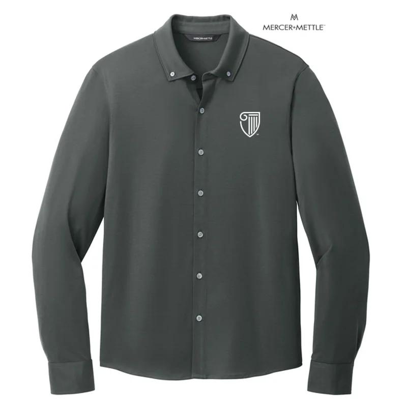 Men's Moisture - Wicking Performance Fabric Casual Shirts for Outdoor ActivitiesSTRAYER Mercer+Mettle™ Stretch Jersey Long Sleeve Shirt - Anchor Grey Men's Moisture - Wicking Performance Fabric Casual Shirts for Outdoor ActivitiesSTRAYER Mercer+Mettle™ Stretch Jersey Long Sleeve Shirt - Anchor Grey