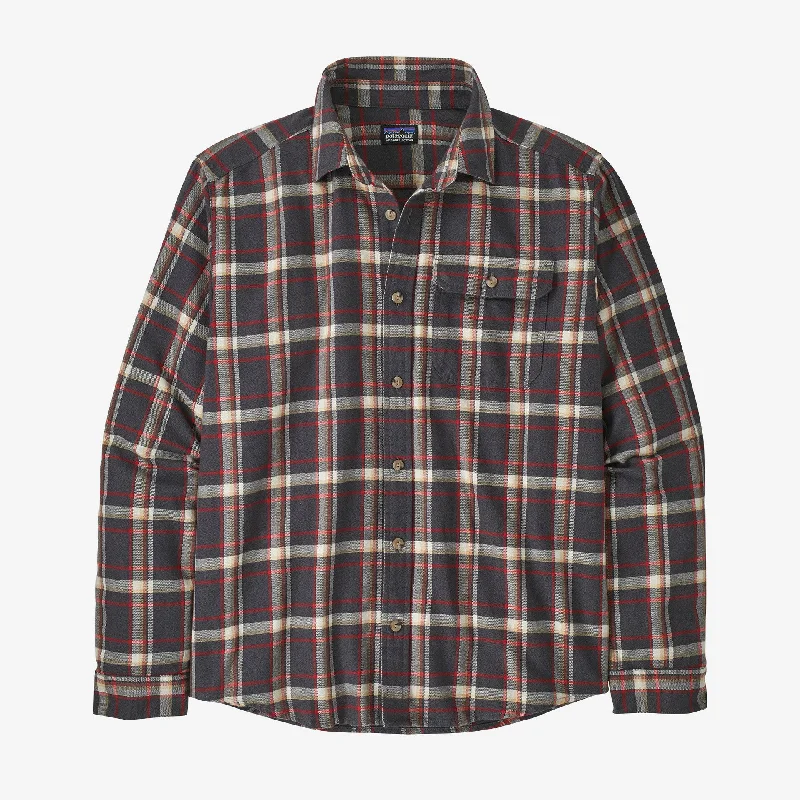 Men's Long - Line Oversized Casual Shirts in Dark Gray for a Relaxed and Modern LookM's L/S LW Fjord Flannel Shirt Men's Long - Line Oversized Casual Shirts in Dark Gray for a Relaxed and Modern LookM's L/S LW Fjord Flannel Shirt