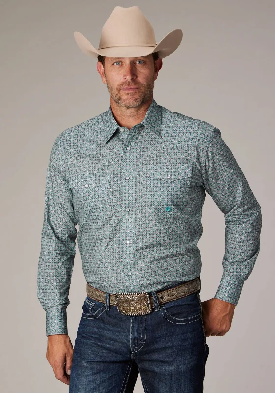 Men's Button - Down Oxford Casual Shirts in Crisp White for a Classic and Versatile StyleRoper Mens 2019 Silver Spring Grey 100% Cotton L/S Shirt Men's Button - Down Oxford Casual Shirts in Crisp White for a Classic and Versatile StyleRoper Mens 2019 Silver Spring Grey 100% Cotton L/S Shirt