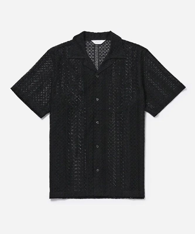 Plus Size Men's Striped Chambray Casual Shirts with a Spread Collar for a Preppy AppearanceCanty Cotton Lace SS Shirt Plus Size Men's Striped Chambray Casual Shirts with a Spread Collar for a Preppy AppearanceCanty Cotton Lace SS Shirt