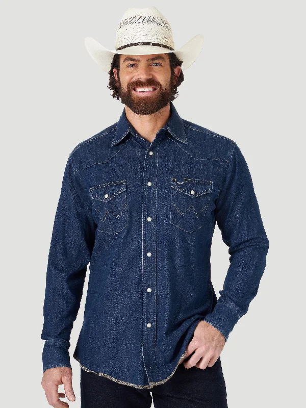 Men's Button - Down Oxford Casual Shirts in Crisp White for a Classic and Versatile StyleMen's Wrangler Cowboy Cut Snap Front Work Shirt #MS1041D Men's Button - Down Oxford Casual Shirts in Crisp White for a Classic and Versatile StyleMen's Wrangler Cowboy Cut Snap Front Work Shirt #MS1041D