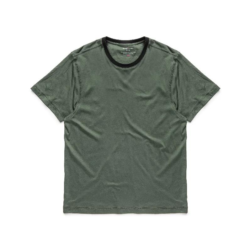 Men's Linen Blend Casual Shirts with Roll - Up Sleeves for a Summer Beach Look100% Peruvian Pima Cotton Contrast Neck T-Shirt Deep Forest Men's Linen Blend Casual Shirts with Roll - Up Sleeves for a Summer Beach Look100% Peruvian Pima Cotton Contrast Neck T-Shirt Deep Forest