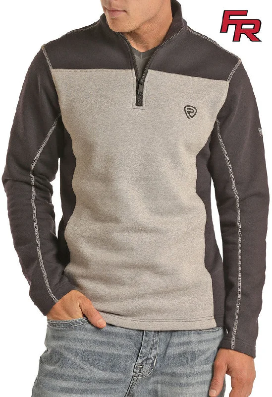 Men's Organic Cotton Casual Shirts with a Soft Handfeel for Everyday ComfortMen's Panhandle Black & Grey F.R. Pullover #F8Z6567 Men's Organic Cotton Casual Shirts with a Soft Handfeel for Everyday ComfortMen's Panhandle Black & Grey F.R. Pullover #F8Z6567