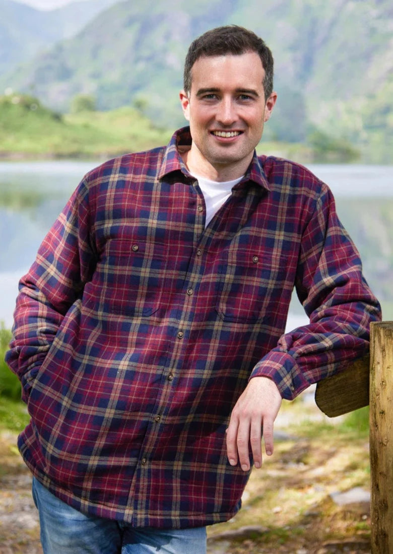 Men's Thermal - Lined Casual Shirts in Black for Added Warmth in Cold WeatherMen’s Flannel Fleece Lined Shirt | Maroon Navy Check Men's Thermal - Lined Casual Shirts in Black for Added Warmth in Cold WeatherMen’s Flannel Fleece Lined Shirt | Maroon Navy Check