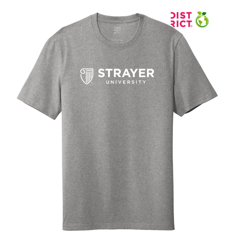 Men's Slim - Fit Printed Floral Casual Shirts in Pastel Colors for a Spring - Inspired VibeSTRAYER District ® Re-Tee ™-Light Heather Grey