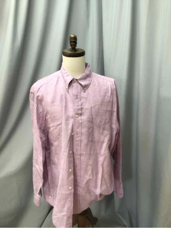 Men's Two - Tone Contrast Panel Casual Shirts in White and Navy for a Stylish and Eye - Catching DesignSIZE X LARGE BROOKS BROTHERS Men's SHIRTS Men's Two - Tone Contrast Panel Casual Shirts in White and Navy for a Stylish and Eye - Catching DesignSIZE X LARGE BROOKS BROTHERS Men's SHIRTS