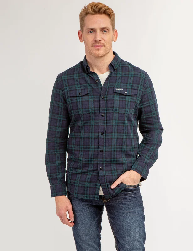 Men's Tailored Fit Checkered Casual Shirts in Multicolor for a Smart - Casual EnsembleCHEST POCKET YARN DYE PLAID SHIRT Men's Tailored Fit Checkered Casual Shirts in Multicolor for a Smart - Casual EnsembleCHEST POCKET YARN DYE PLAID SHIRT