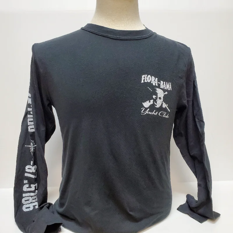 Men's Long - Line Oversized Casual Shirts in Dark Gray for a Relaxed and Modern LookFlora-Bama Yacht Club Pirate Long Sleeve Tee Men's Long - Line Oversized Casual Shirts in Dark Gray for a Relaxed and Modern LookFlora-Bama Yacht Club Pirate Long Sleeve Tee